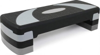 Stepper Platform EM-9230 ?C Adjustable Home Exercise Stepper with Non-Slip Surface, Heavy-Duty Fitness Step for Cardio & Strength Training ?C Black/Gray (80??31??20 cm)