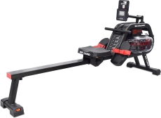 Water Rowing Machine for Home Use ?C Indoor Cardio Rower with 6-Level Water Resistance, Bluetooth App, LCD Monitor, Foldable Storage & 130KG Capacity Fitness Equipment GM-8143