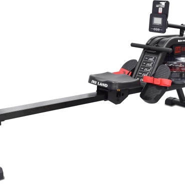 Water Rowing Machine for Home Use ?C Indoor Cardio Rower with 6-Level Water Resistance, Bluetooth App, LCD Monitor, Foldable Storage & 130KG Capacity Fitness Equipment GM-8143