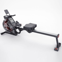 Water Rowing Machine for Home Use ?C Indoor Cardio Rower with Vertical Tank Resistance, Bluetooth App, LCD Monitor, Foldable Storage & 136KG Capacity Fitness Equipment GM-8146