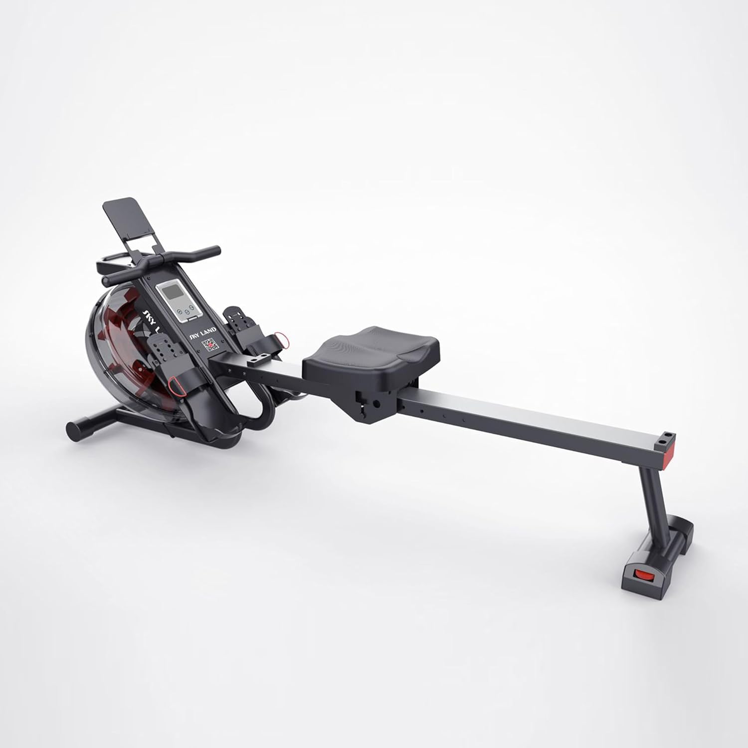 Water Rowing Machine for Home Use ?C Indoor Cardio Rower with Vertical Tank Resistance, Bluetooth App, LCD Monitor, Foldable Storage & 136KG Capacity Fitness Equipment GM-8146 - Image 5