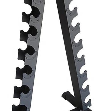 SKY LAND Dumbbell A-Frame Rack - Compact 10 Pair Dumbbell Holder, Space-Saving Design, EM-9228, Black