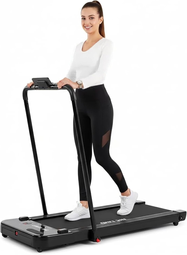 Treadmill: 2-in-1 Under Desk Treadmill: Foldable 2.5 HP Walking Pad and Running Machine for Home and office, with Remote Control, Super Slim Mini Quiet Home Treadmill ???? ????? ???????