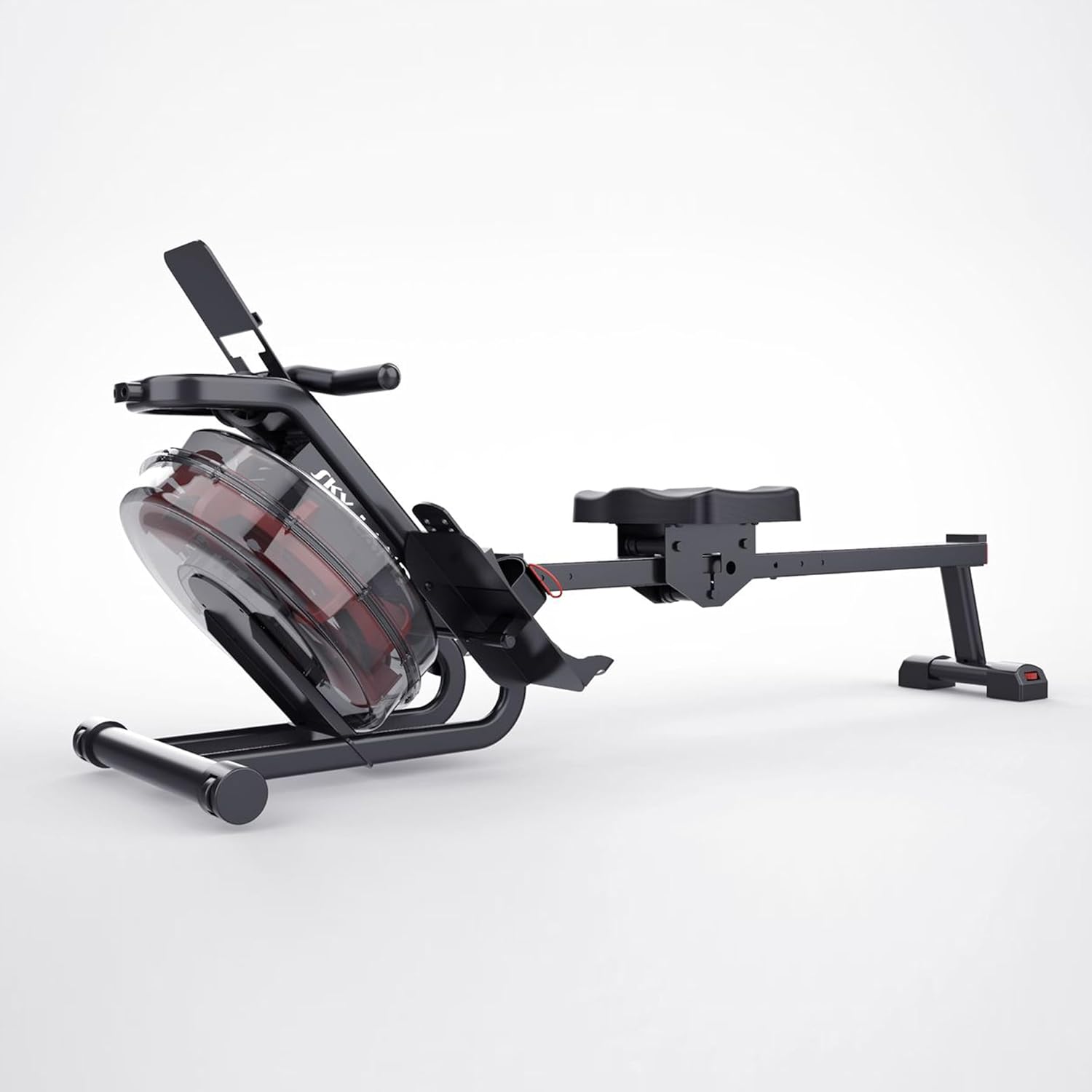 Water Rowing Machine for Home Use ?C Indoor Cardio Rower with Vertical Tank Resistance, Bluetooth App, LCD Monitor, Foldable Storage & 136KG Capacity Fitness Equipment GM-8146 - Image 3