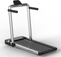 Fitness 2 in 1 Foldable Treadmill Walking pad 4 HP Peak, 12 Programs, With Large Running Surface and App Control, Pre assembled EM 1287-G, Gray