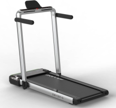 Fitness 2 in 1 Foldable Treadmill Walking pad 4 HP Peak, 12 Programs, With Large Running Surface and App Control, Pre assembled EM 1287-G, Gray