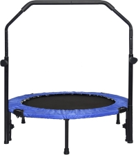 SKY LAND Fitness 40" Trampoline For Adults & Kids | Fitness Rebounder With Adjustable Foam Handle & Safety Pad/ Bungee Cords, Stable & Quiet Exercise Rebounder For Indoor & Outdoor, EM-8102