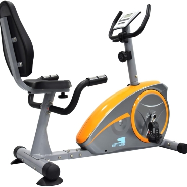 Recumbent Exercise Bike for Home Gym ?C Adjustable Seat, Magnetic Resistance, Digital LCD Monitor & Pulse Sensors, Indoor Cycling Bike for Low-Impact Cardio & Rehabilitation (EM-1536)