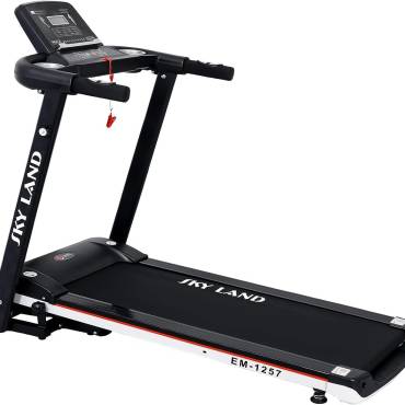 Treadmill 4 HP Peak Motor | Compact Foldable Running Machine for Home Use with FitShow App, Bluetooth Connectivity, Black EM-1257
