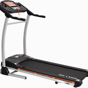 Treadmill for Home, Foldable Treadmill with 4HP Peak Motor, Shock Absorption Running Machine, 43cm Wide Belt, 14 km/h Speed, LCD Display, MP3 Speakers, 12 Programs, 110kg Capacity EM-1222