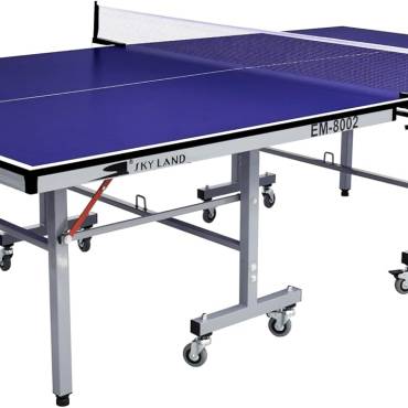 SKY LAND Indoor Table Tennis EM-8002 | Official Size Ping Pong Table Equipment, Foldable Sports Setup with Wheels for Home, Office & Indoor Play