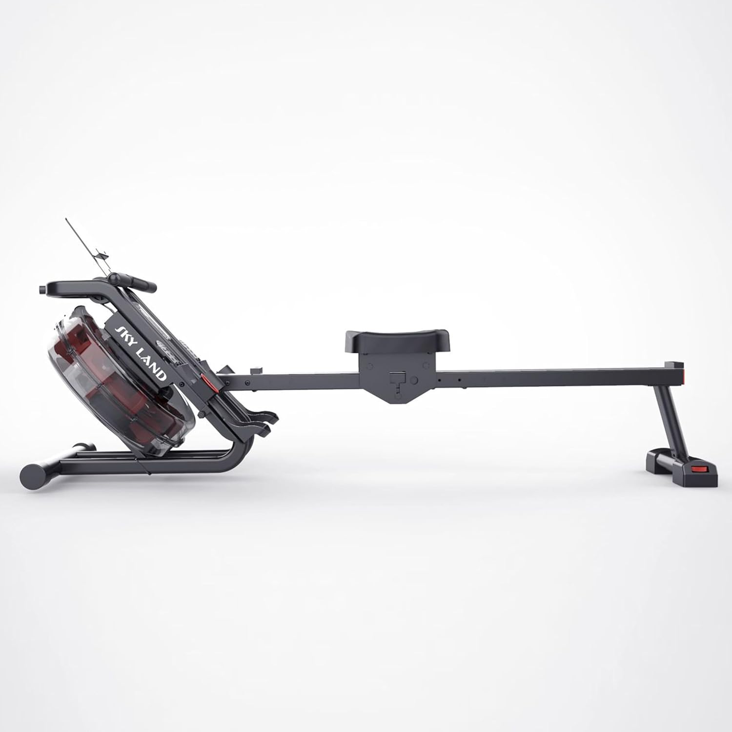 Water Rowing Machine for Home Use ?C Indoor Cardio Rower with Vertical Tank Resistance, Bluetooth App, LCD Monitor, Foldable Storage & 136KG Capacity Fitness Equipment GM-8146 - Image 4