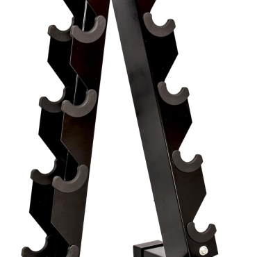 SKY LAND EM-9366 Dumbbell Rack – Heavy-Duty A-Shape Dumbbell Rack for Home Gym | Compact Weight Racks for 5 Pairs of Hex & Neoprene Dumbbells | Space-Saving Dumbbells Storage Stand