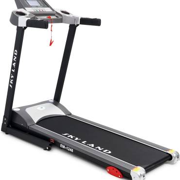 Foldable Treadmill for Home with 4.0 HP Peak Motor, LCD Display, FS APP, 12 Programs, Built-in Speaker & Cup Holder, 120x40cm Running Space, 100Kg Max Weight ?C EM-1248