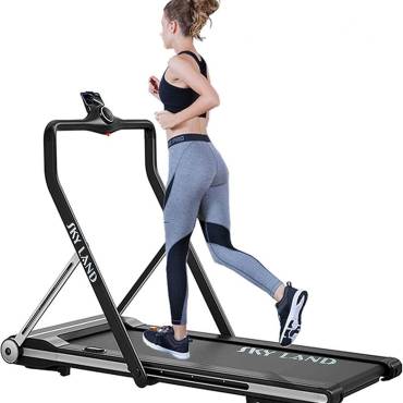 2-in-1 Foldable Treadmill with 4.0 HP Peak Motor, Walking Pad & Running Machine, Under Desk Treadmill with Remote Control, Bluetooth Speaker, Shock Absorption, 100 KG Capacity ?C EM-1269