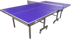 Skyland Unisex Adult EM-8006 Single Folding Movable Outdoor Tennis Table, Blue, Large