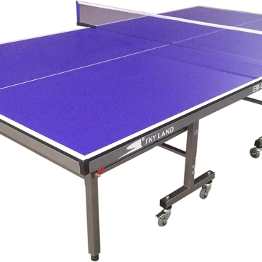 Skyland Unisex Adult EM-8006 Single Folding Movable Outdoor Tennis Table, Blue, Large