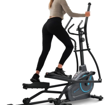 Elliptical Cross Trainer | 10-Level Magnetic Resistance | 6kg 2-Way Flywheel | FS App Support | 17'' Stride Length | Max User Weight 110kg | Digital Console, Elliptical Bike EM-1569
