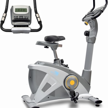 Magnetic Upright Exercise Bike with 15 Resistance Levels, Silent Belt Drive, Adjustable Seat, 250 lbs Weight Capacity & LCD Display for Full-Body Workouts, Exercise Bike For Home EM-1542