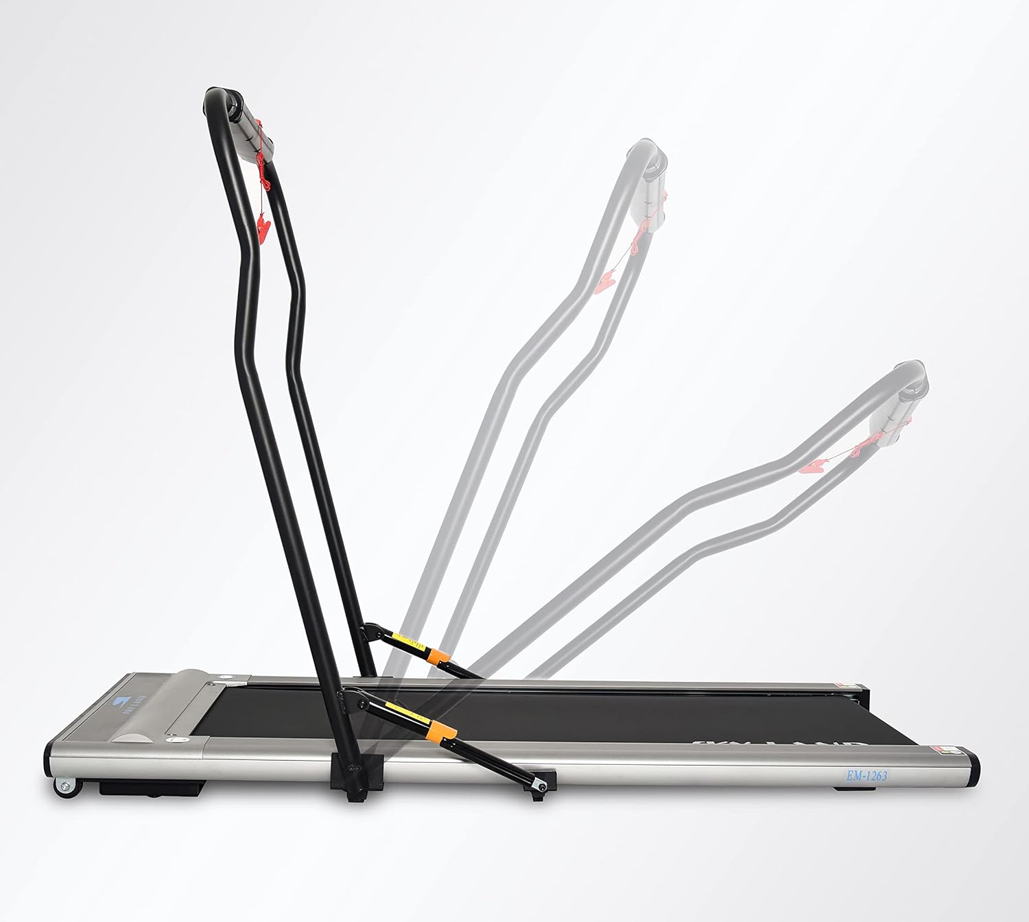 2-in-1 Foldable Treadmill | Ultra-Thin Walking Pad, 2.25HP Quiet Brushless Motor, LED Display & FS App | Under-Desk Treadmill for Home & Office, Compact Running Machine ?C EM-1263 - Image 6