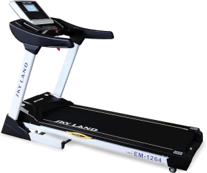 Fitness Treadmill With Powerful (9 HP PEAK DC MOTOR) Bluetooth , Auto Incline 15%,Cardio Fitness for Home, 3-YEAR MOTOR WARRANTY  & LIFETIME FRAME WARRANTY-  EM-1264-???? ?????
