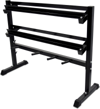 SKY LAND Weight Rack Multiple Weights Storage Rack For Dumbbells, Barbells, And Weight Plates Em 9226, Black
