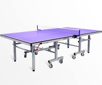 Sky Land Foldable Table Tennis Table | 18mm Thick Top for Superior Bounce | Portable Ping Pong Table with Wheels & Net Set - EM-8001