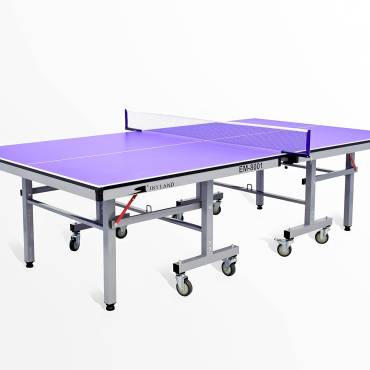 Sky Land Foldable Table Tennis Table | 18mm Thick Top for Superior Bounce | Portable Ping Pong Table with Wheels & Net Set - EM-8001