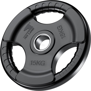SKY LAND Olympic Weight Plate - 15kg Rubber Coated Cast Iron (EM-9264-15)