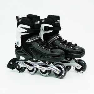 SKY LAND Professional Inline Skates for Kids and Teens with 8 Illuminated Wheels - Adjustable, Comfortable, and Safe
