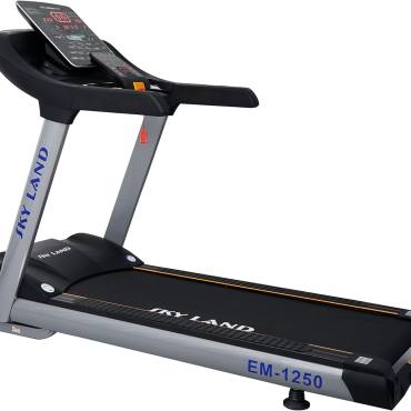 Commercial Treadmill | 8 HP Peak AC Motor, 180 KG Capacity, 15% Auto Incline, 155??55 cm Running Area, 9" LED Display, Bluetooth Speaker & FitShow App EM-1250