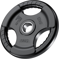 SKY LAND Olympic Weight Plate - 5kg Rubber Coated Cast Iron (EM-9264-5)