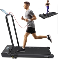 EM-1305 Walking Pad 2HP Under Desk Treadmill, Foldable Compact Walking Machine 1?C12 KM/H with LED Display & Remote Control, Slim Home Office Walking Pad Treadmill for Daily Cardio & Fitness