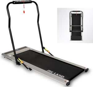 2-in-1 Foldable Treadmill | Ultra-Thin Walking Pad, 2.25HP Quiet Brushless Motor, LED Display & FS App | Under-Desk Treadmill for Home & Office, Compact Running Machine ?C EM-1263