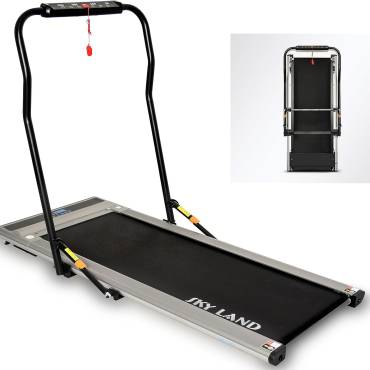 2-in-1 Foldable Treadmill | Ultra-Thin Walking Pad, 2.25HP Quiet Brushless Motor, LED Display & FS App | Under-Desk Treadmill for Home & Office, Compact Running Machine ?C EM-1263