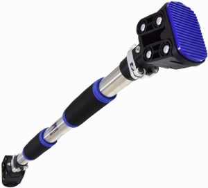 SKY LAND Adjustable Doorway Pull Up Bar & Chin Up Bar for Home Gym | Upper Body Workout Equipment with Locking Mechanism, Anti-Slip Grip & Easy Installation | EM-1866 (92–124cm)