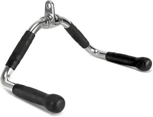 SKY LAND Multi Exercise Lat Pull Bar for Cable Machine Attachment, Heavy Duty Chrome Tricep Pushdown & Curl Bar with Rotating Grip, Strength Training Handle for Gym, Home Workout, Bodybuilding & Weightlifting Equipment UAE