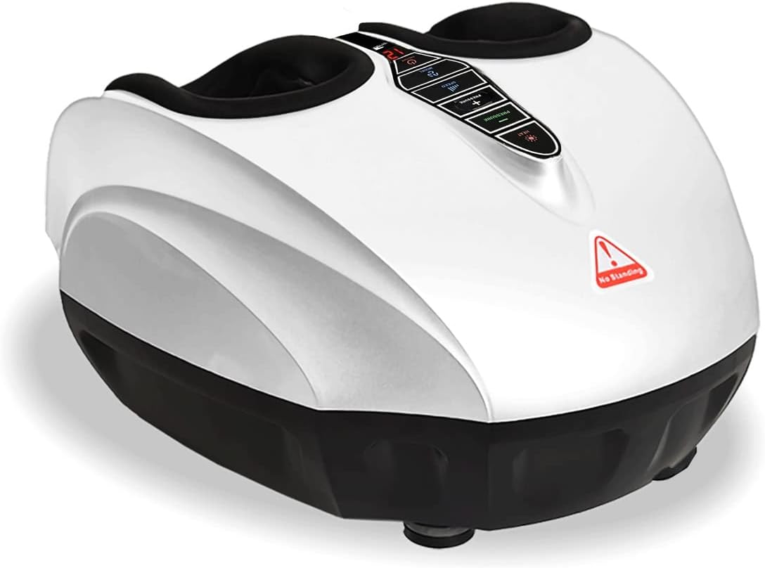 Foot Massager, Shiatsu Foot Massager with Heat Function, Kneading, Rolling and Air Compression, Relieves Pain from Plantar Fasciitis and Revives Tired Feet, EM-2190 - Image 8
