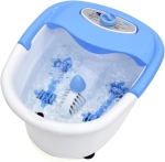 Foot Spa & Massager, Electric Heated Foot Bath with Bubbles, Shiatsu Massage Rollers, Ozone & Infrared Therapy, Relaxation & Pain Relief for Tired Feet at Home EM-2175