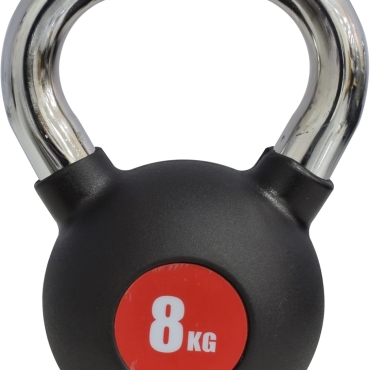 SKY LAND Kettlebell Rubber Coated Cast Iron Kettle dumbbell with Chrome Handle Kettlebell Weight For Strength And Weight Training – Exercise Kettlebell For Whole Body Workout-EM-9267-8