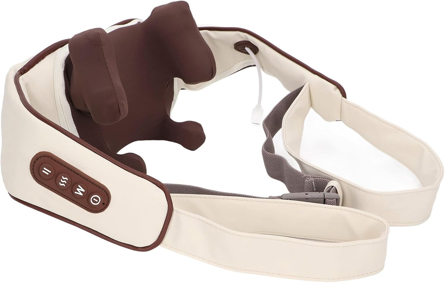 Shiatsu Neck and Shoulder Heat Massager - Electric 3D Kneading Massage Pillow with Soothing Heat for Shoulder, Leg, and Body Muscle Pain Relief. Perfect for Home, Office, and Car Use-EM-6125 - Image 2