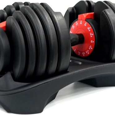 SKY LAND Adjustable Dumbbell 24KG – 15 Weight Levels from 2.5kg to 24kg, Quick Adjustment System, Non-Slip Grip Handle, Compact & Space-Saving Design for Home Gym Strength Training EM-9270-24