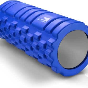 SKY LAND FITNESS Grid Foam Roller - Blue, High-Density EVA Foam Roller for Deep Tissue Massage, Muscle Recovery, and Pain Relief - Ideal for Yoga, Pilates, Exercise, and Physical Therapy
