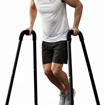 SKY LAND Dip Stand EM-1887, Heavy-Duty Parallel Bars for Home Gym, 250KG Capacity, Steel Frame, Non-Slip Handles, Stable U-Base Design, Bodyweight Training for Dips, Push-Ups & Calisthenics, 88×74×96