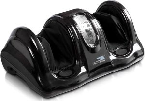 Foot Massager Machine | Shiatsu Foot & Calf Massager For Reflexology Kneading & Rolling with Remote Control | Promotes Blood Circulation & Relieves Foot Pain | EM-2158, Black