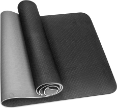 SKY LAND Yoga Mat Non Slip,6mm Yoga Mat-Ideal for HiiT, Pilates, Yoga, and Home Workouts-TPE Gym Exercise Mat Ideal for Various Fitness Routines (Red, 183 x 61cm)-EM-9304-GB
