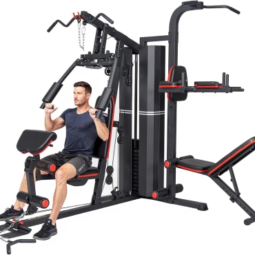 2 Station Home Gym GM-8150 | 72KG Weight Stack Multi-Function Machine | Bench Press, Lat Pulldown, VKR Power Tower, Sit-Up Bench | Full Body Strength Workout at Home