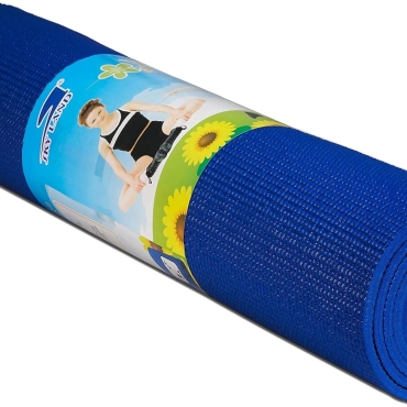 SKY LAND Yoga Mat Non Slip,6mm Yoga Mat-Ideal for HiiT, Pilates, Yoga, and Home Workouts-PVC Gym Exercise Mat Ideal for Various Fitness Routines (Blue, 173 x 61cm)-EM-9308-B