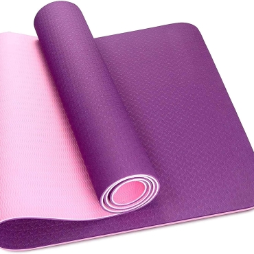 SKY LAND Yoga Mat Non Slip,6mm Yoga Mat-Ideal for HiiT, Pilates, Yoga, and Home Workouts-TPE Gym Exercise Mat Ideal for Various Fitness Routines (Purple, 183 x 61cm)-EM-9304-P