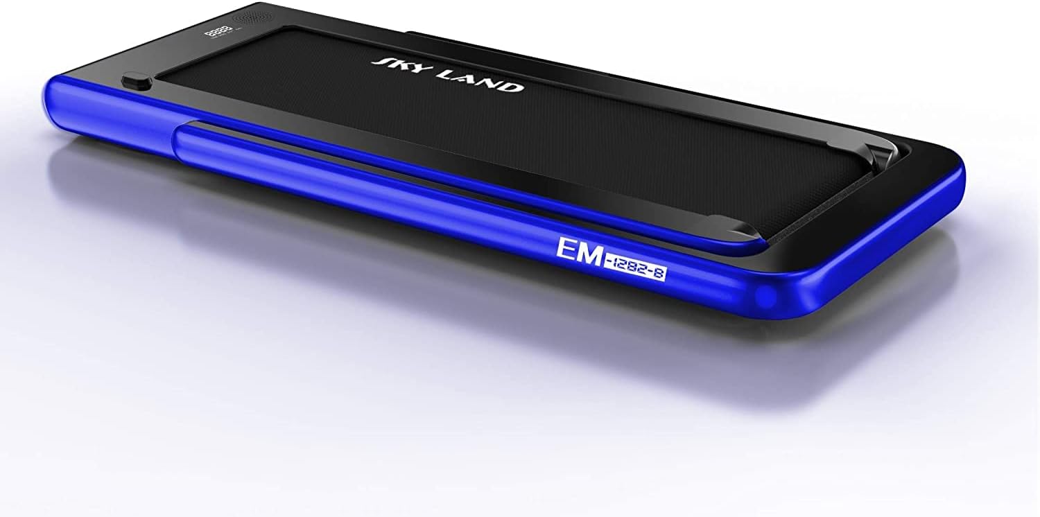 2-in-1 Walking Pad & Foldable Treadmill, 2.25 HP Motor, Auto Speed, Bluetooth Speaker, LED Display, Compact Home & Office Running Machine EM-1282-B - Image 2